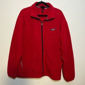 Patagonia Men’s Polartec Regulator Red Zip Up Fleeced Jacketet Size XL